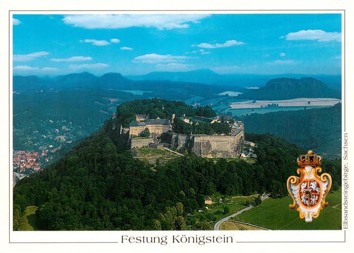 Koenigstein Saechsische Schweiz Sachsen Festung-Koenigstein Elbsandsteingebirge