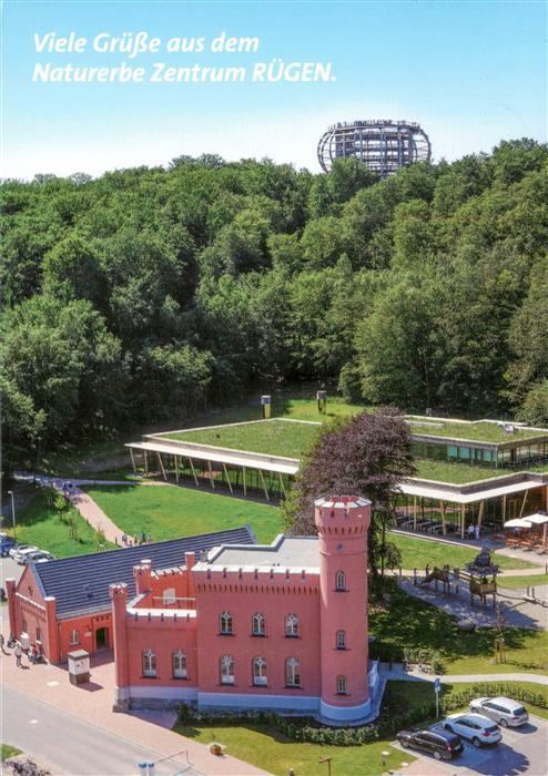 Insel Ruegen Naturerbe-Zentrum Baumwipfelpfad Schloss Turm Wald Ausblick