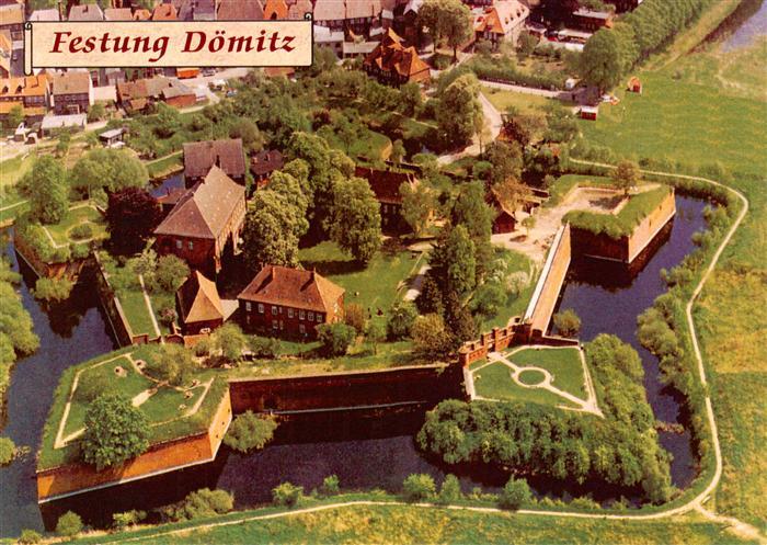 Doemitz Mecklenburg-Vorpommern Festung Fliegeraufnahme Festungsanlage Wassergrab