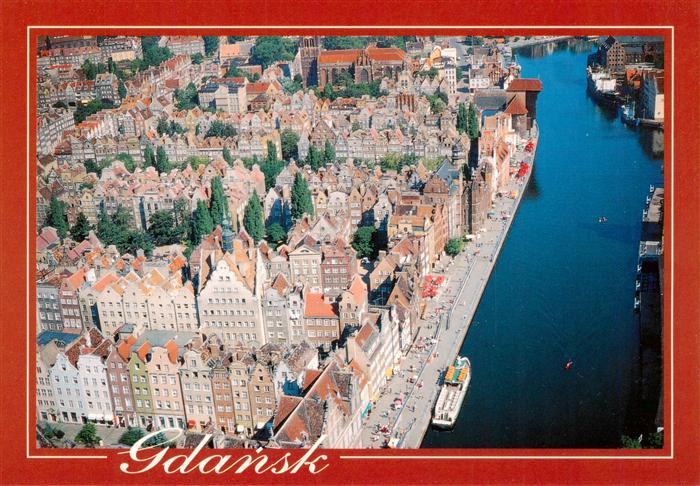 Danzig GDANSK PL Stare-Miasto Motlawa Fliegeraufnahme Altstadt Langgasse Hanseat