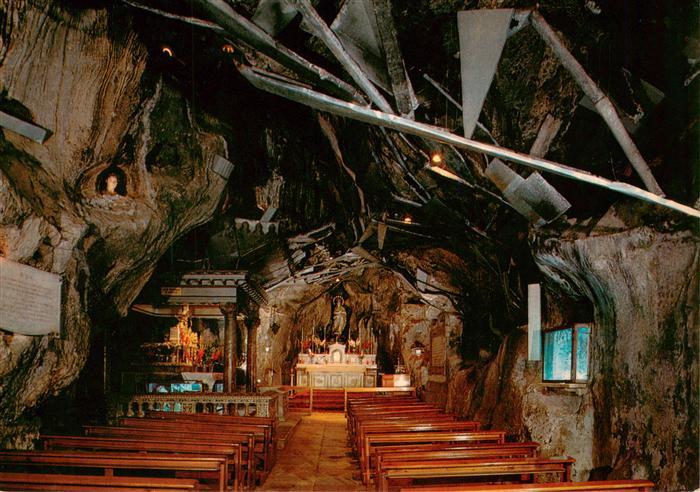 PALERMO Sicilia IT Grotta-di-Santa-Rosalia Monte-Pellegrino Kapelle Altar Hoehl