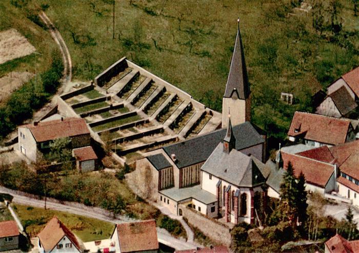 Hessenthal Spessart Mespelbrunn Bayern Fliegeraufnahme Wallfahrtskirche Spessart