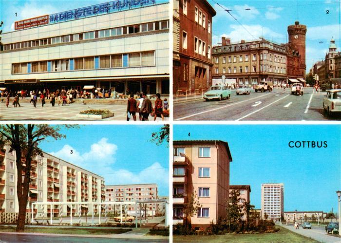 COTTBUS Konsument-Warenhaus Ernst-Thaelmann-Platz Forster-Strasse Leipziger-Stra