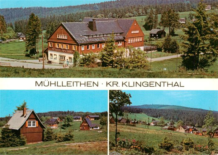 Muehlleithen Klingenthal HO-Hotel Buschhaus Holzhaeuser Wald Wiesen Vogtland