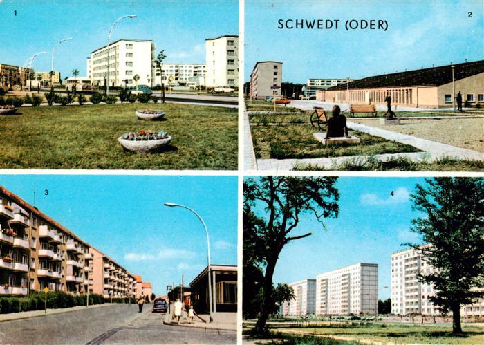 Schwedt Oder Brandenburg Plattenbau Berliner-Strasse Lindenallee Neubaugebiet Ho