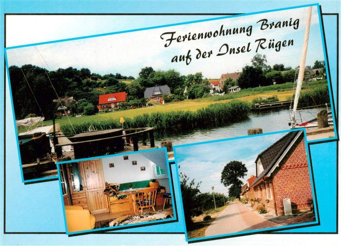 Moritzdorf Sellin Ostseebad Ruegen Ferienwohnung-Branig Ruegen Kanal Segelboot W