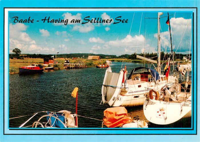 BAABE Ostseebad Ruegen Having Selliner-See Segelboote Motorboot Hafen Ruegen Bio