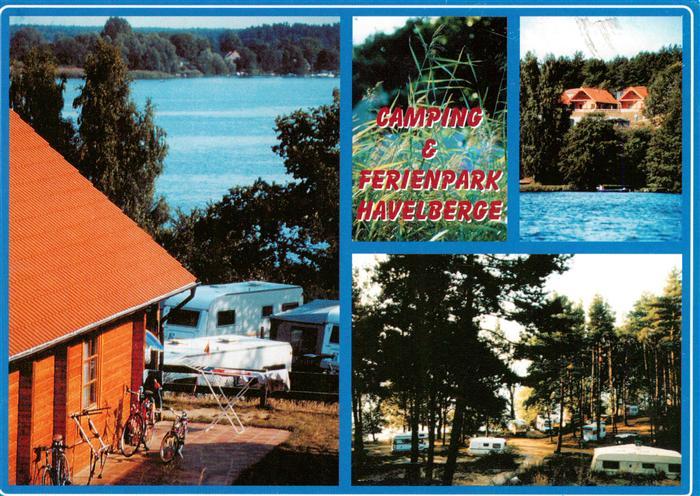 Gross Quassow Camping-Ferienpark-Havelberge Havelberge Woblitzsee See Wohnwagen