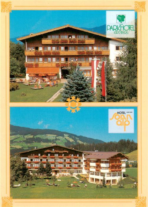 Kirchberg Tirol AT Hotel-Sonnalp Parkhotel-Kirchberg Alpenhaeuser Garten Bergwie