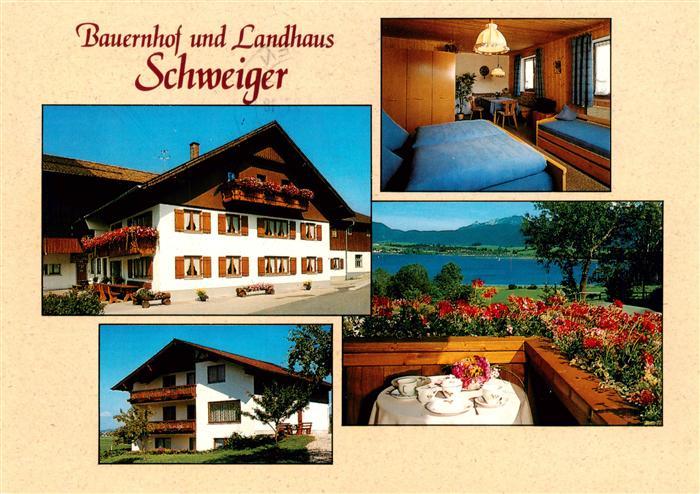Hopferau Bauernhof-Schweiger Landhaus Zimmer Balkon See Allgaeu Berge Blumen Ter
