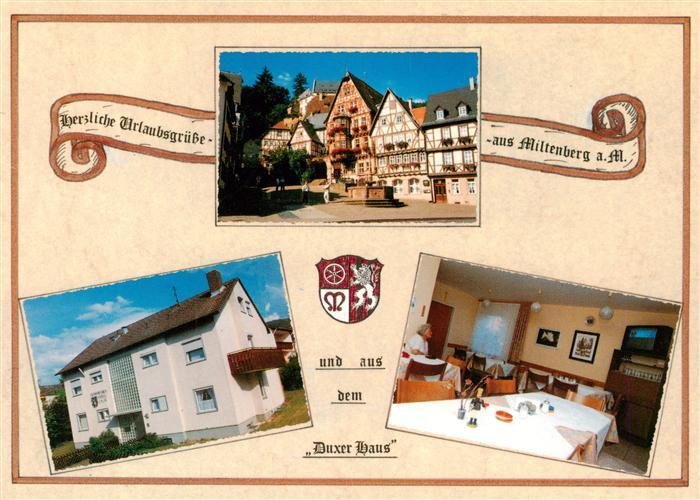 MILTENBERG Main Duxer-Haus Gaestehaus Marktplatz Fachwerkhaeuser Gaststube Main