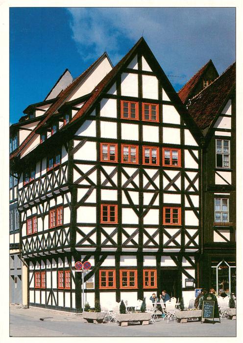 ERFURT CITY Haus-zum-Naumburger-Keller Restaurant Fachwerkhaus Altstadt Michael