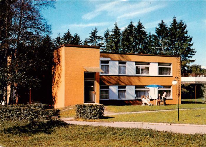 Bad Duerrheim BW Haus-Hohenbaden DRK-Kur-Erholungszentrum Flachdachbau Garten So
