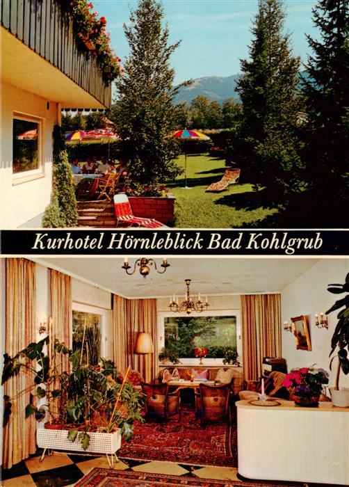 Bad Kohlgrub Bayern Kurhotel-Hoernleblick Garten Terrasse Lounge Alpen Bergblick