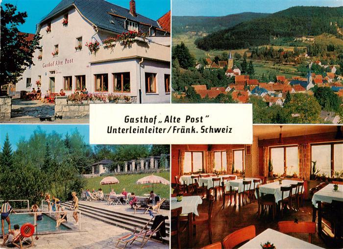 Unterleinleiter Forchheim Bayern Gasthof-Alte-Post Fraenkische-Schweiz Panorama