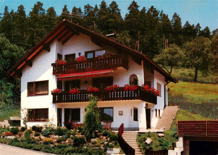 Enzkloesterle Haus-Schoenblick Schwarzwald Balkon Blumen Wald Garten
