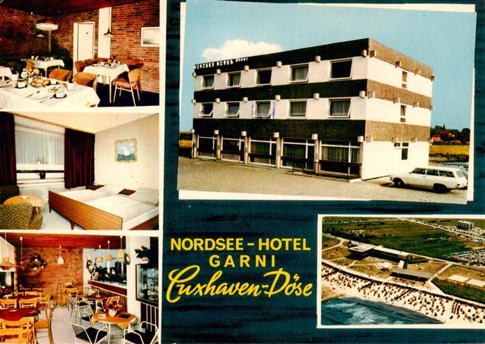 Doese CUXHAVEN Nordsee-Hotel-Garni Hotel Fruehstuecksraum Zimmer Luftaufnahme St