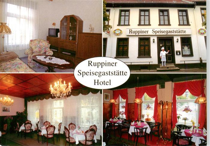 Neuruppin Neu-Ruppin Brandenburg Ruppiner-Speisegaststaette Hotel Speisesaal Zim