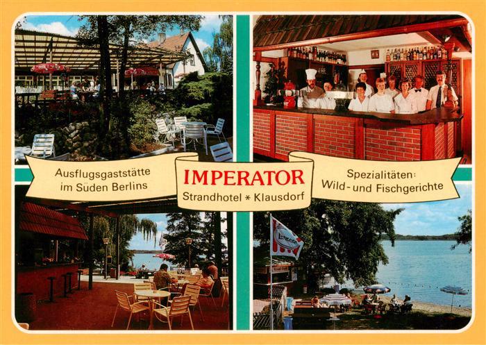 Klausdorf Mellensee Zossen Brandenburg Imperator Strandhotel Restaurant Terrasse