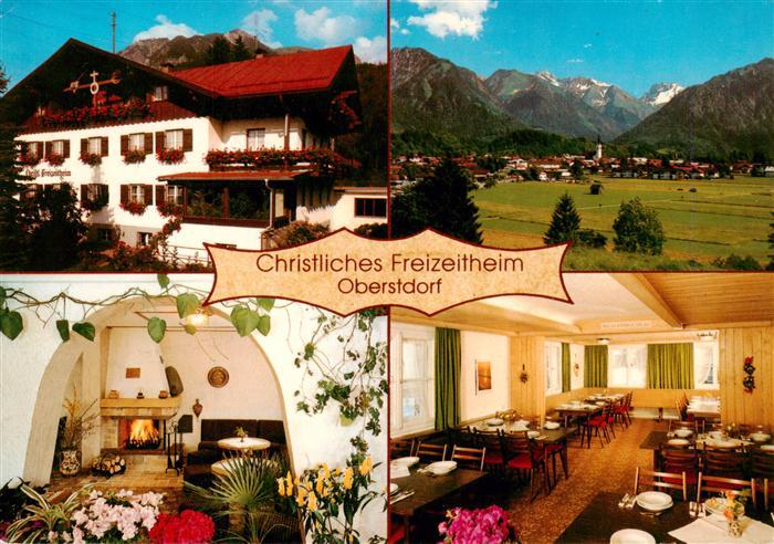 OBERSTDORF Bayern Christliches-Freizeitheim Bibelheim Alpen Panorama Kamin Speis