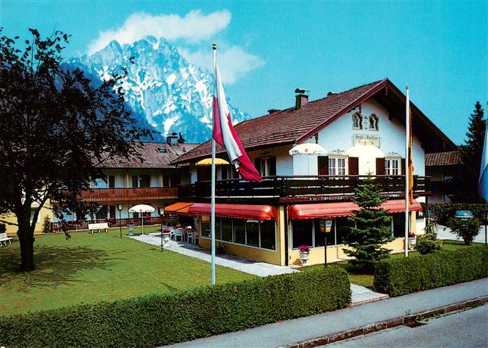 Piding Berchtesgadener Land Bayern Hotel-Pension-Alpenblick Alpen Berge Terrasse