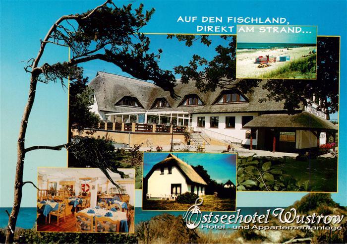 Wustrow Ostseebad Ostseehotel-Wustrow Fischland Strand Reetdach Appartementanlag