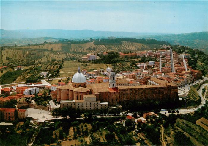 Loreto Ancona Marche IT Santuario-della-Santa-Casa Basilika Kuppel Fliegeraufnah