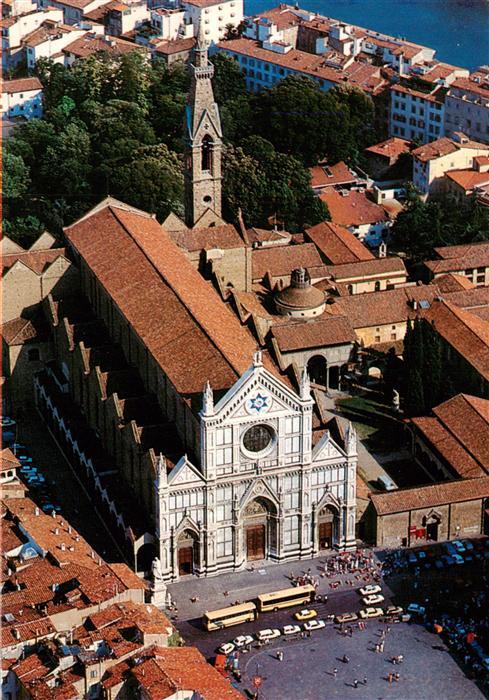 FIRENZE Florence Florenz Toscana IT Chiesa-di-Santa-Croce Basilika Fassade Piazz