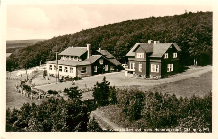 Hoherodskopf Schotten Hessen Berggaststaette Vogelsberg Berghotel Wald