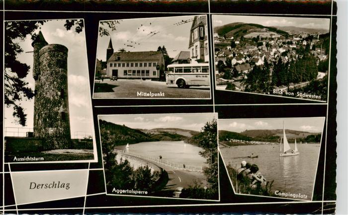 Derschlag Gummersbach NRW Aussichtsturm Aggertalsperre Campingplatz Mittelpunkt