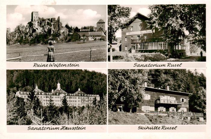 Rusel Deggendorf Bayern Ruine-Weissenstein Sanatorium-Rusel Sanatorium-Hausstein
