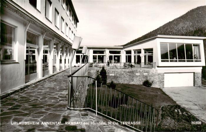 Ramsau Hainfeld Niederoesterreich AT Urlaubsheim-Annental Terrasse Moderngebaeud