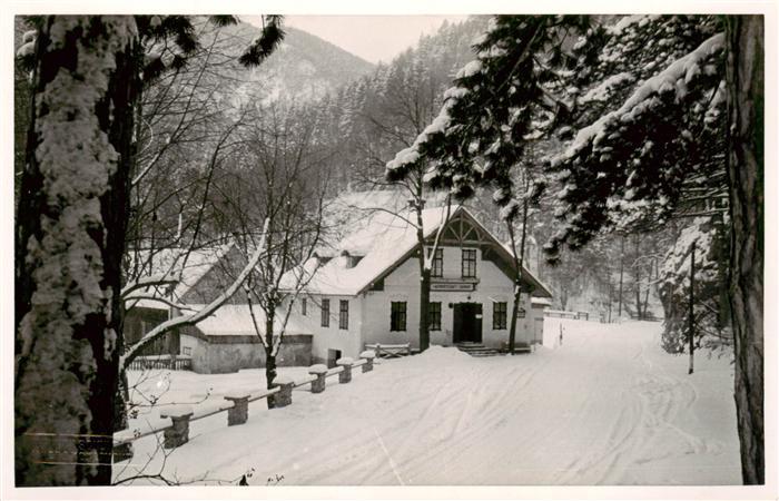 Puchberg Schneeberg Niederoesterreich AT Gasthof Schrambock Sierning Winter Schn