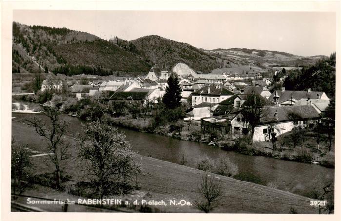 Rabenstein Pielach Niederoesterreich AT Pielach Fluss Sommerfrische Kirche Haeus