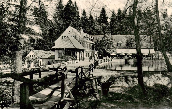 Leopoldstal Lippe NRW Waldhotel Silbermuehle Pension Teutoburger-Wald Teich Brue
