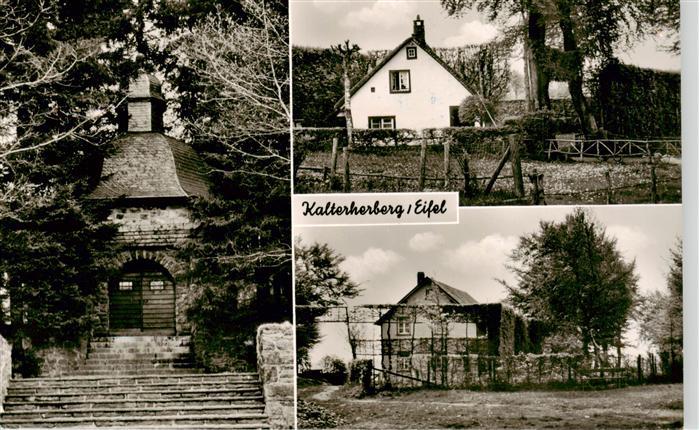 Kalterherberg Monschau NRW Kapelle Fachwerkhaus Mehrbildkarte Treppe Baeume Eife