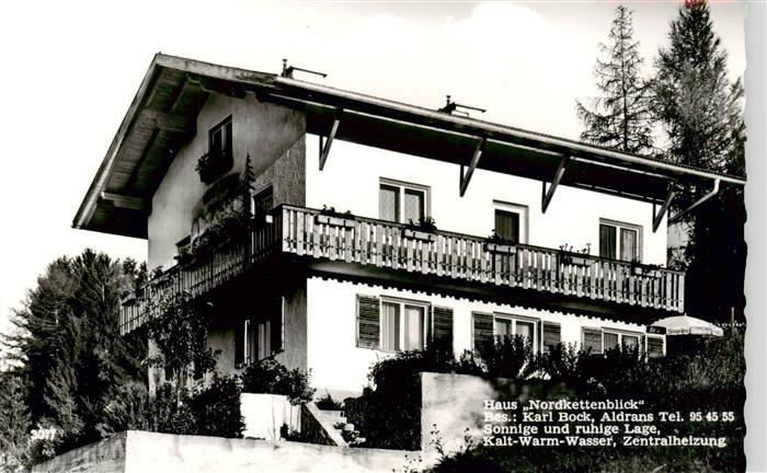 Aldrans Tirol AT Haus-Nordkettenblick Pension Balkon Berge Baeume Karl-Bock Nord