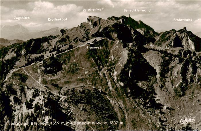 Lenggries Bayern Brauneck Benediktenwand Bergbahn Zugspitze Krottenkopf Latschen
