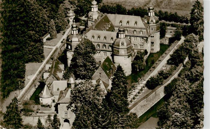 Schloss Crottorf Schloss-Crottorf Fliegeraufnahme Schloss Tuerme Park Garten Wal