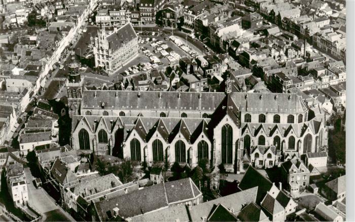 GOUDA Zuid-Holland NL Sint-Janskerk Kirche Marktplatz Rathaus Innenstadt Flieger