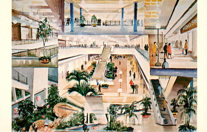 Albany New York USA Colonie-Center Einkaufszentrum Shopping-Mall Rolltreppe Atri