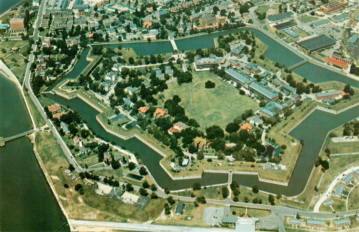 Fort Monroe Virginia USA Fort-Monroe Old-Point-Comfort Festung Sternfort Wasserg