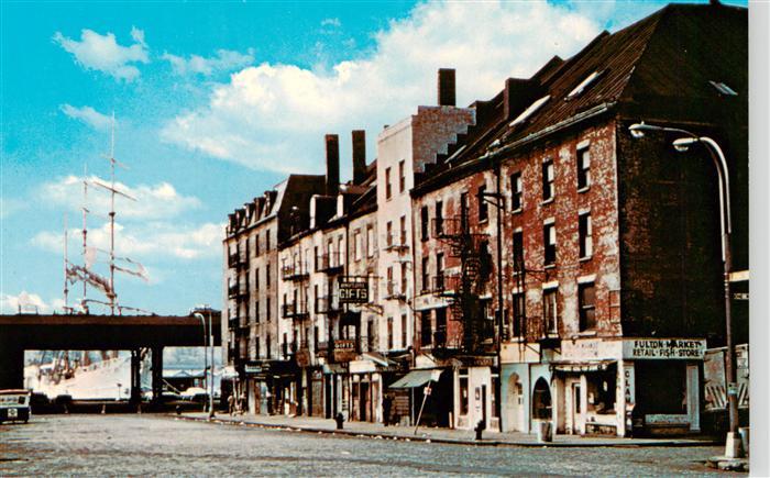 NEW YORK City USA Schermerhorn-Row South-Street-Seaport-Museum Fulton-Market Seg