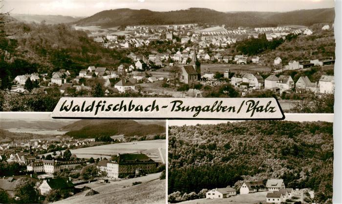 Waldfischbach-Burgalben Rheinland-Pfalz Ortsansicht Panorama Kirche Wohnhaeuser