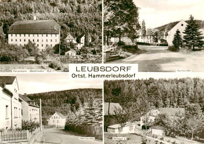 Hammerleubsdorf Leubsdorf Sachsen Ferienheim-Waldfrieden Dorfstrasse Ortsteil-Ha