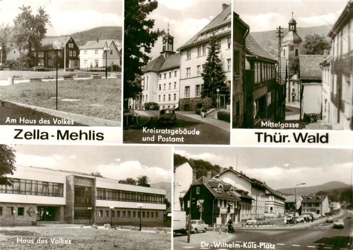 Zella-Mehlis Thueringen Haus-des-Volkes Kreisratsgebaeude Postamt Mittelgasse Dr