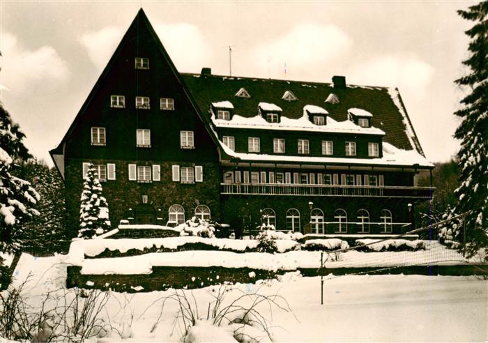 Hartenstein Zwickau Erzgebirge Sachsen FDGB-Ferienheim Aktionseinheit Winterland