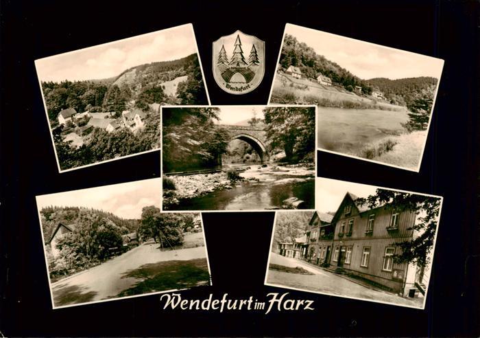 Wendefurth Harz Bodetal Altenbrak Sachsen-Anhalt Bodebruecke Bode Dorfansicht Wa