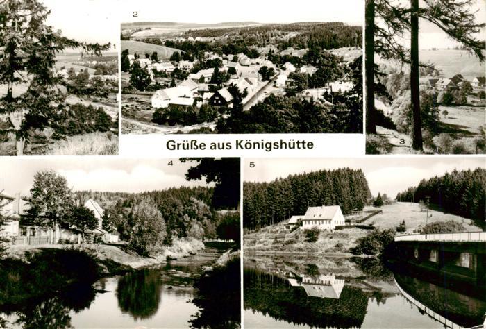 Koenigshuette Elbingerode Harz Sachsen-Anhalt Dorfuebersicht Bodetal Fluss Wald