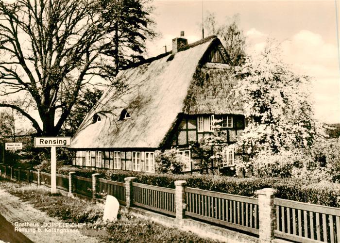 Rensing Kellinghusen Schleswig-Holstein Gasthaus-Doppeleiche Reetdachhaus Fachwe